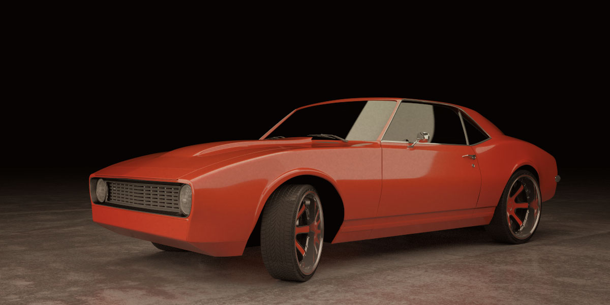 1968-camaro-modeled-with-cinema-4d